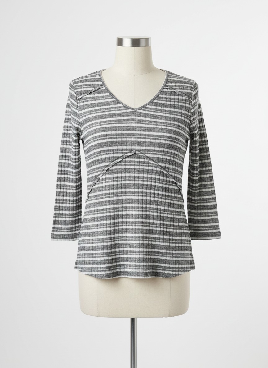 Style & Co ribbed LS