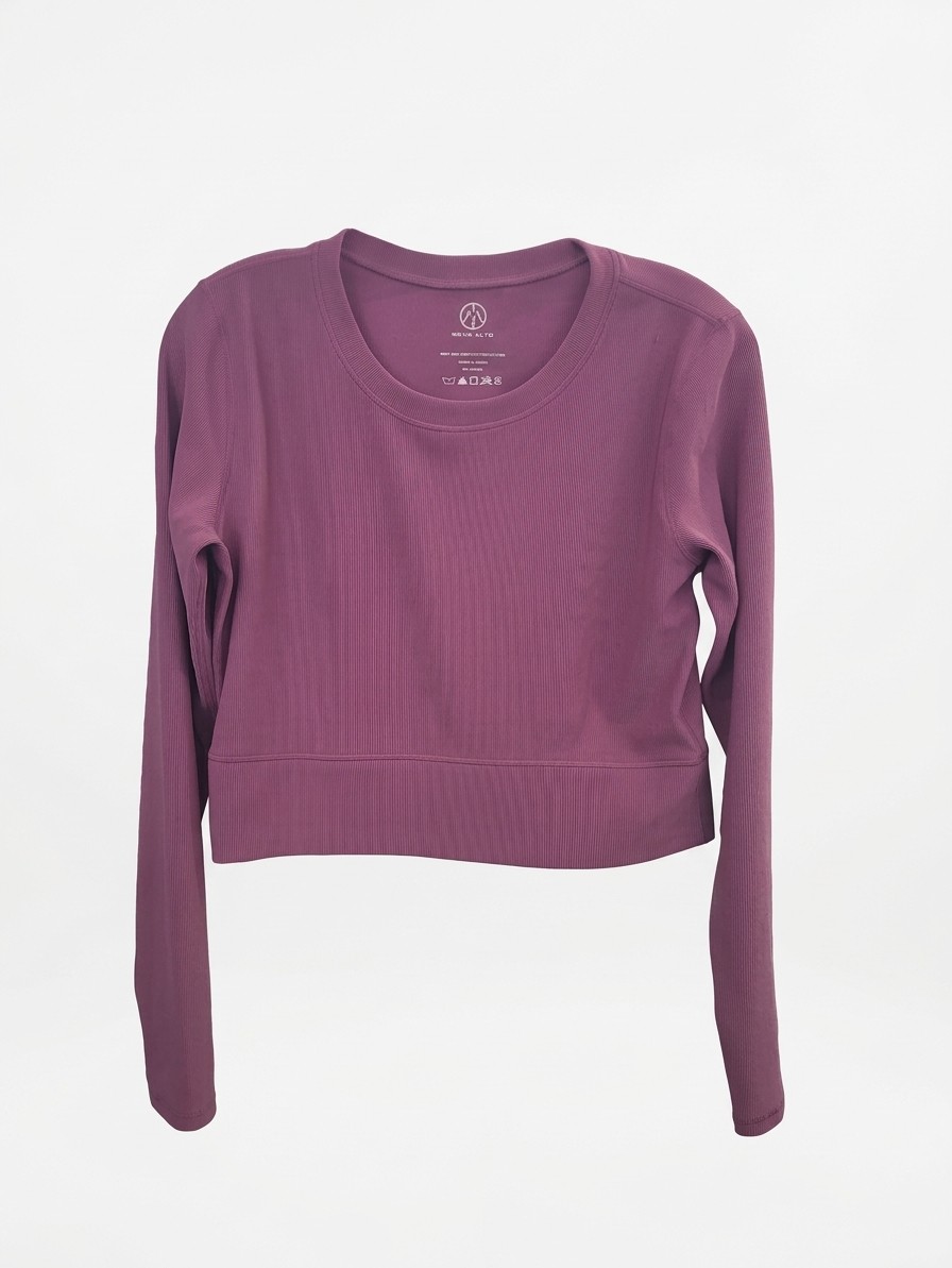 Move Theology Crop LS Top, Large
