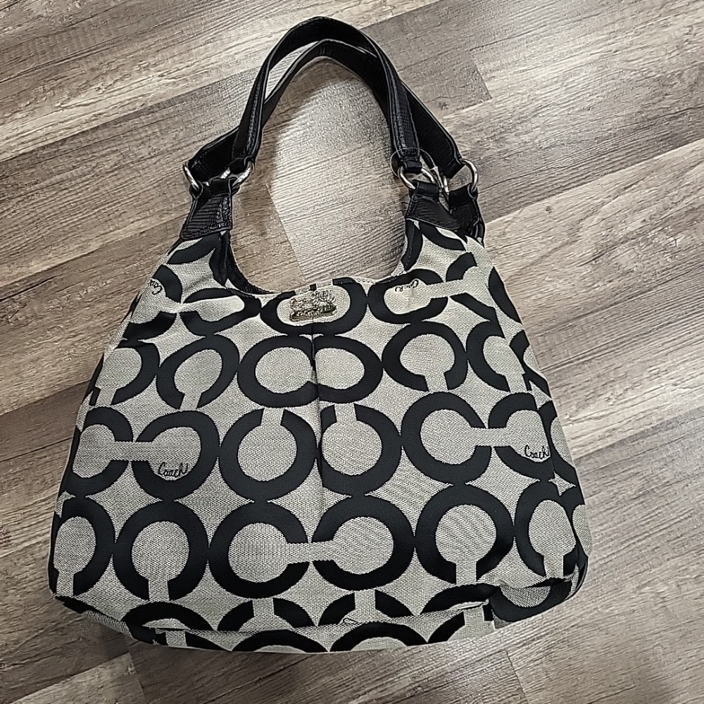 Vintage Coach Monogram Canvas Bag