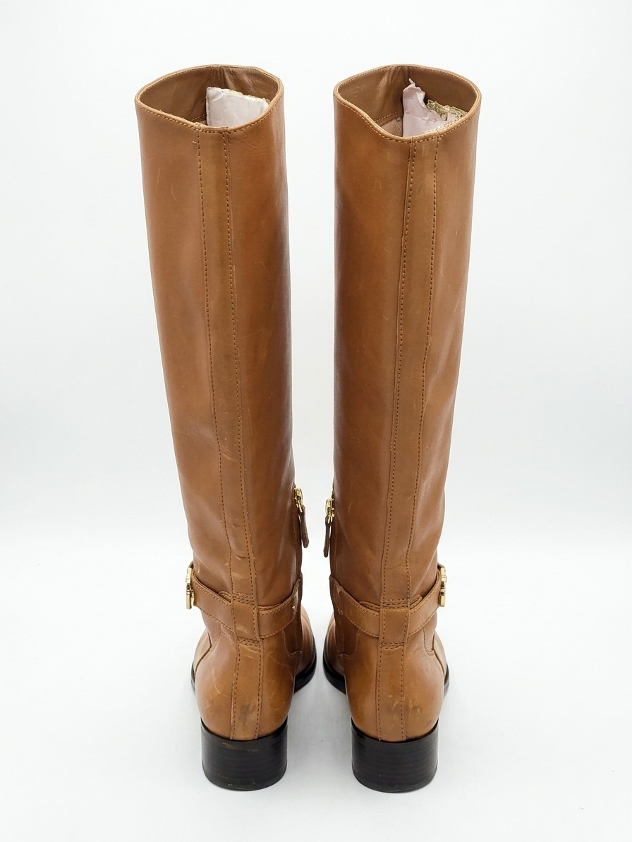 Michael Kors Hamilton Tall Leather Riding Boots, 5.5