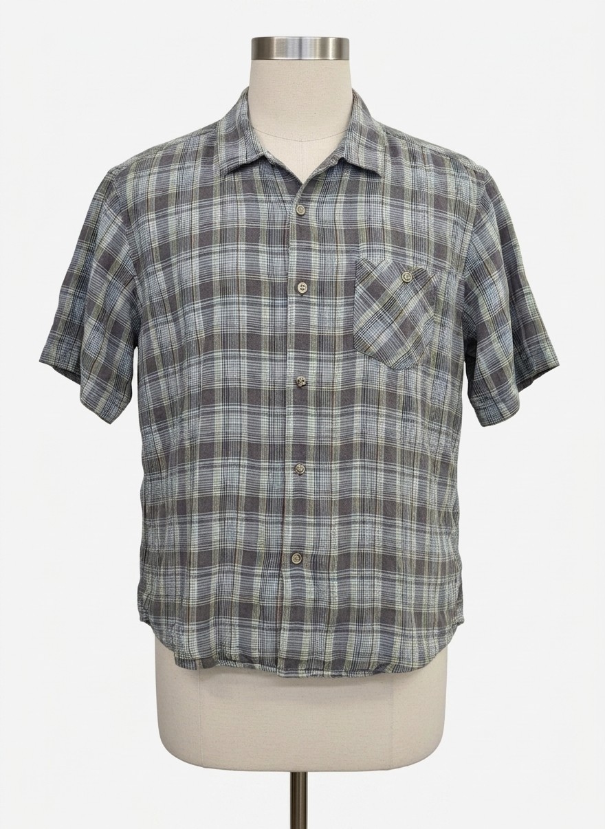 Tommy Bahama Plaid Shirt, Large