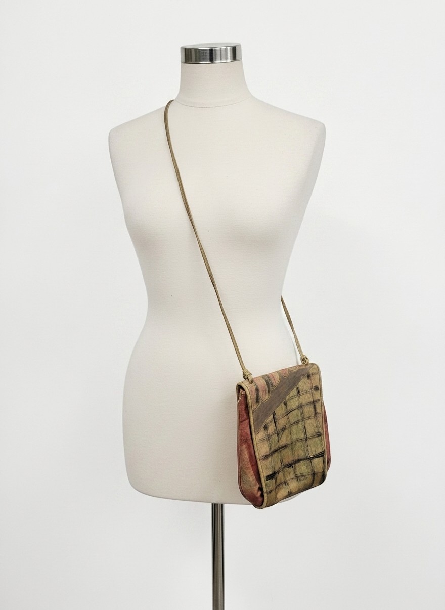 Jane Yoo Hand-Painted Leather Crossbody