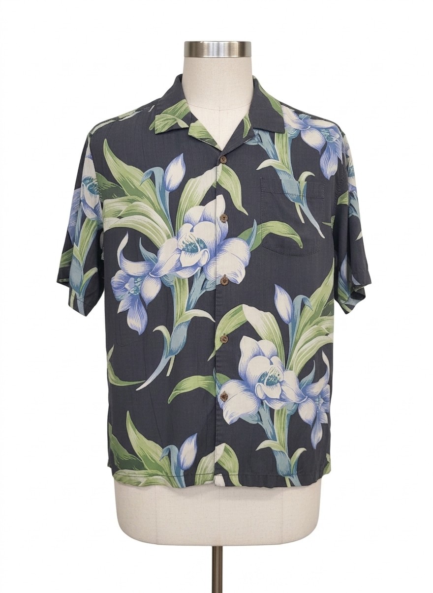 Tommy Bahama Floral Print Shirt, Large