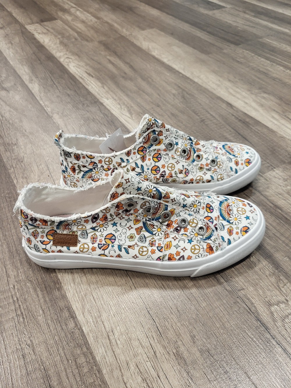 Blowfish 70's Print Slip On Shoes, 7.5/8