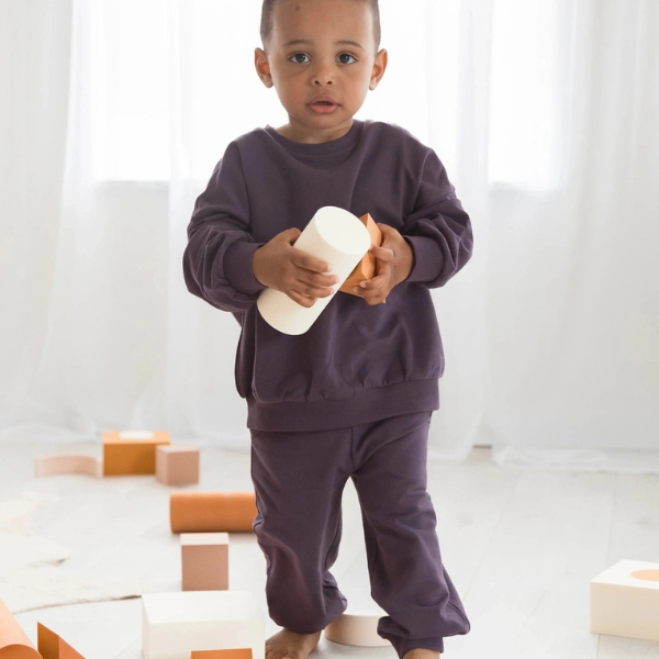 Milana Label Jogger Set- Elderberry