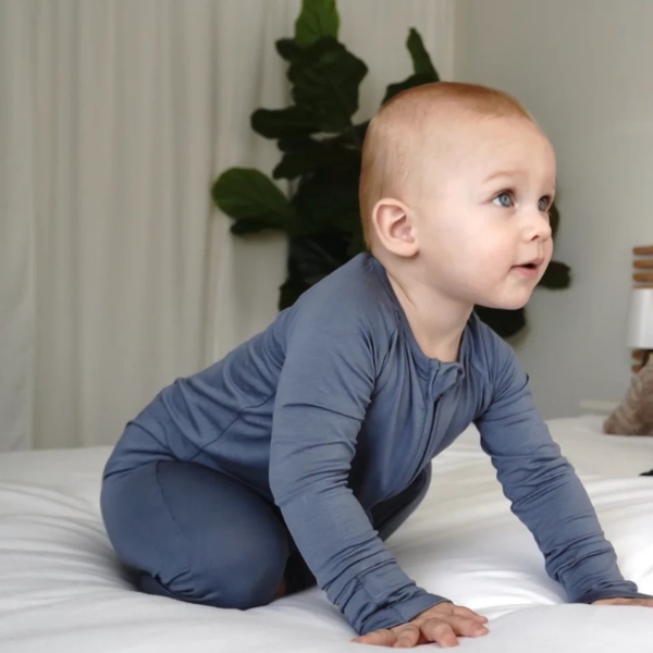 Itsy Bitsy Boutique Boys Onesie Serenity Blue