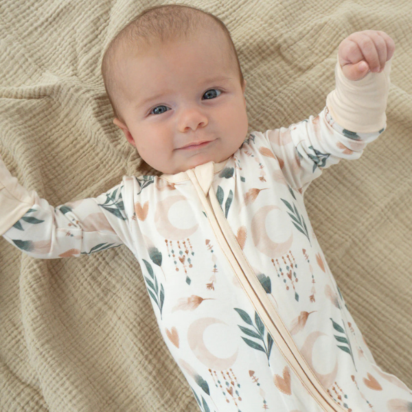 Itsy Bitsy Boutique Girls Onesie Moonlit Print