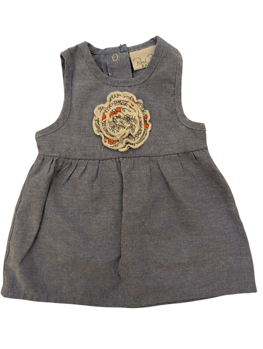 Rene Rofe Baby Denim Dress 0-3M