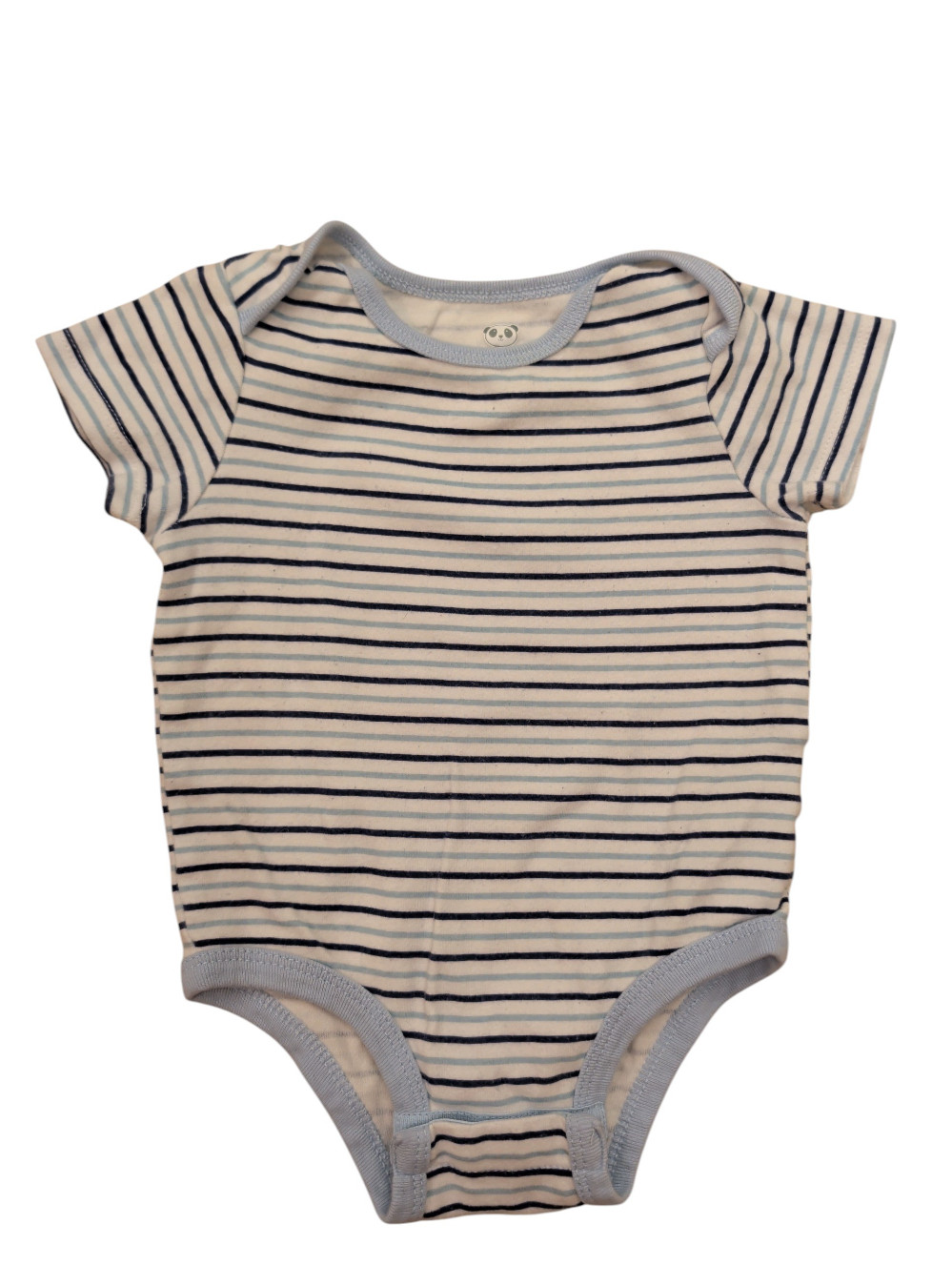 Rococo White + Blue Striped Tee 18M