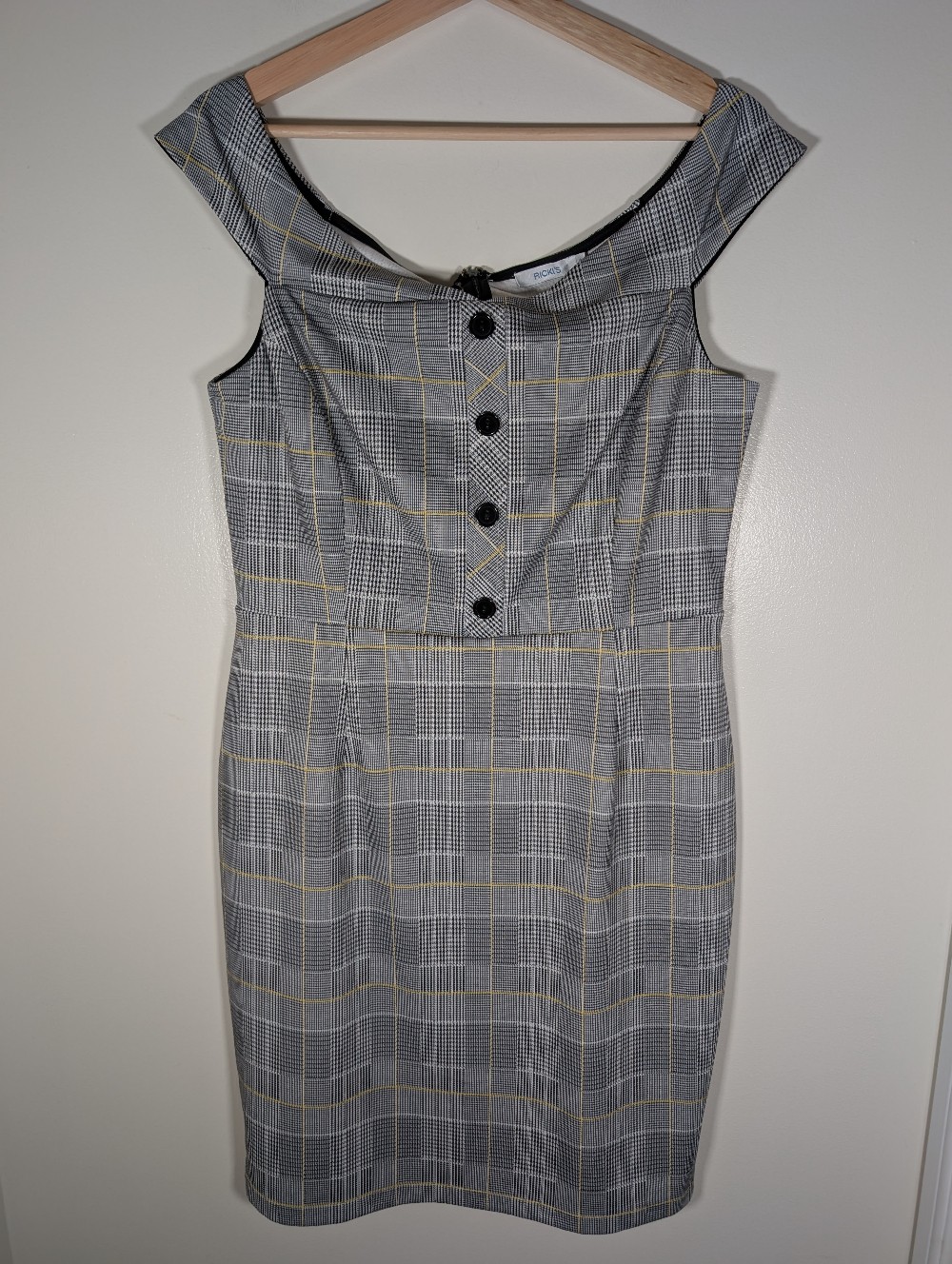 NWT Ricki's Grey Plaid Dress - SZ 10
