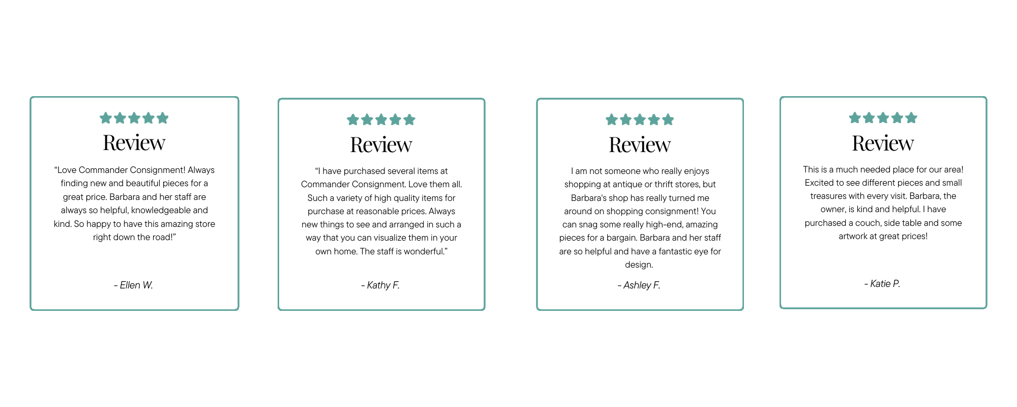 four reviews from google.