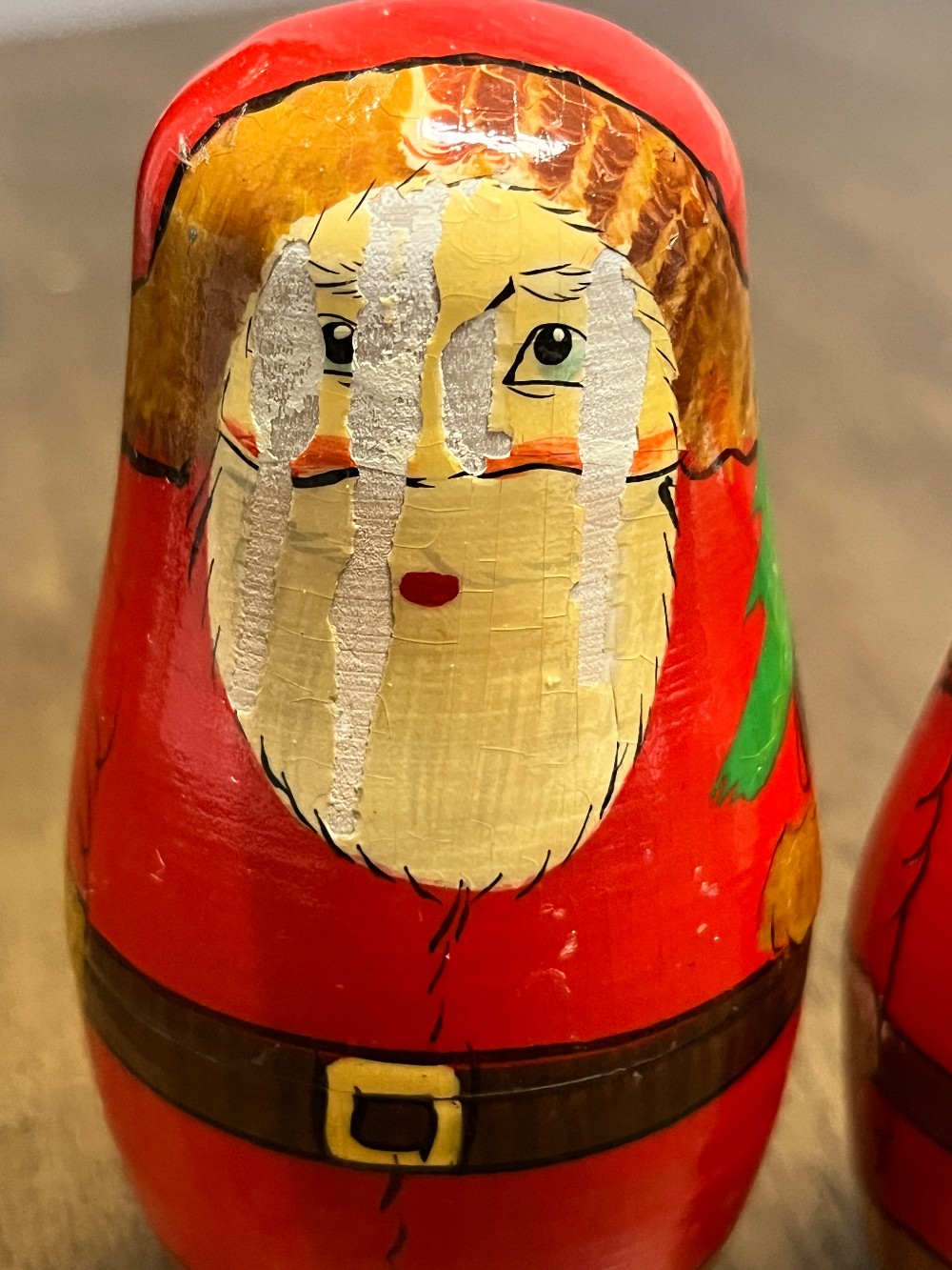 TT - 4 pc. Santa Nesting Dolls - AS IS