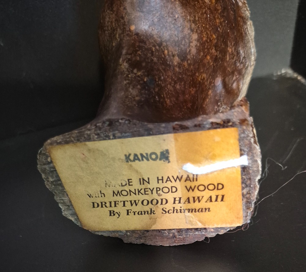 Monkeypod Wood Hawaiian Driftwood Carving