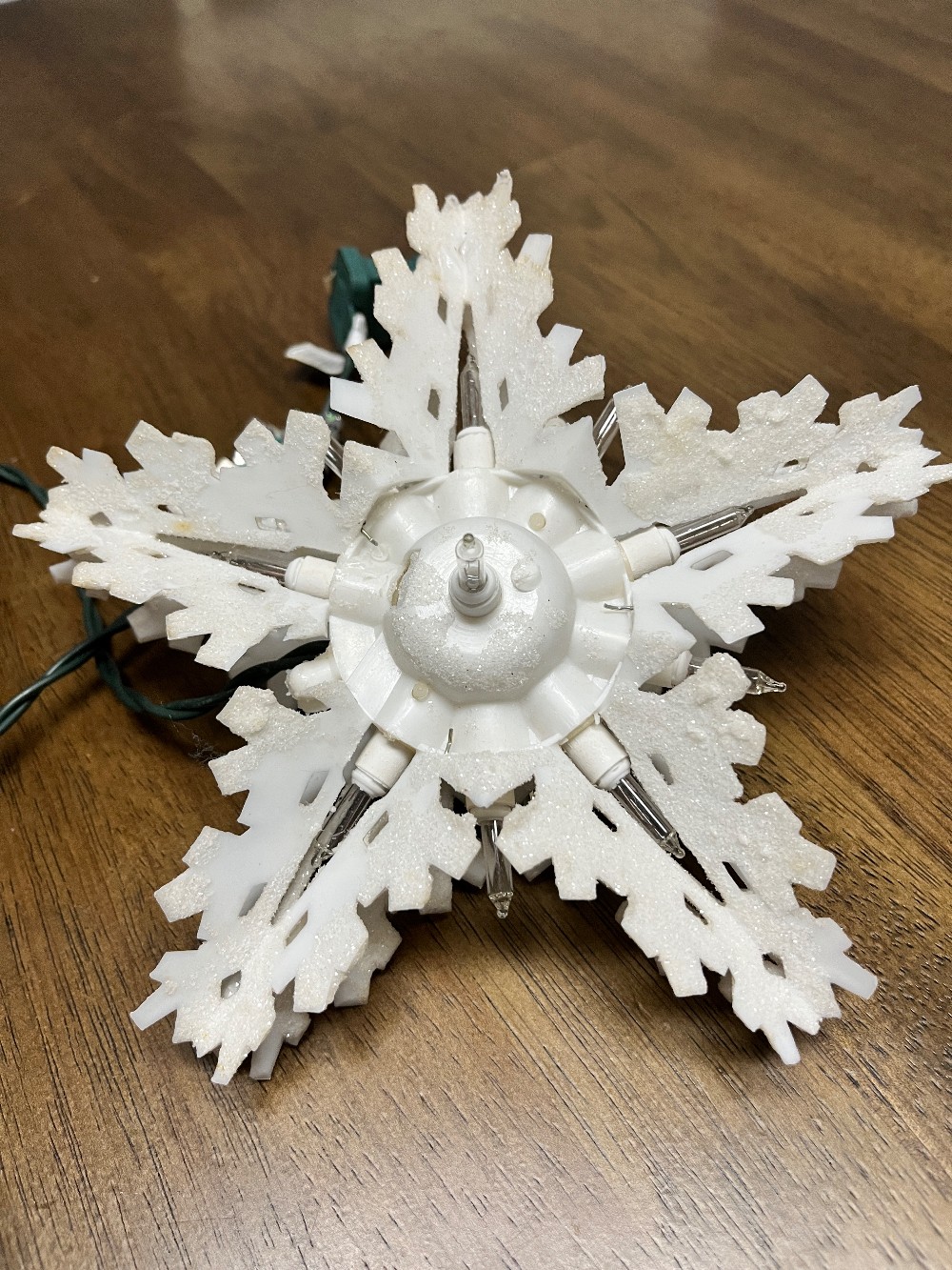 TT - Frosted Star Christmas Tree Topper