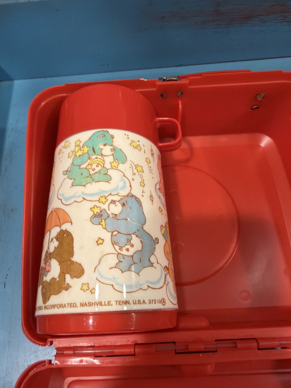 1983 Care Bears Lunch Box w/ Thermos