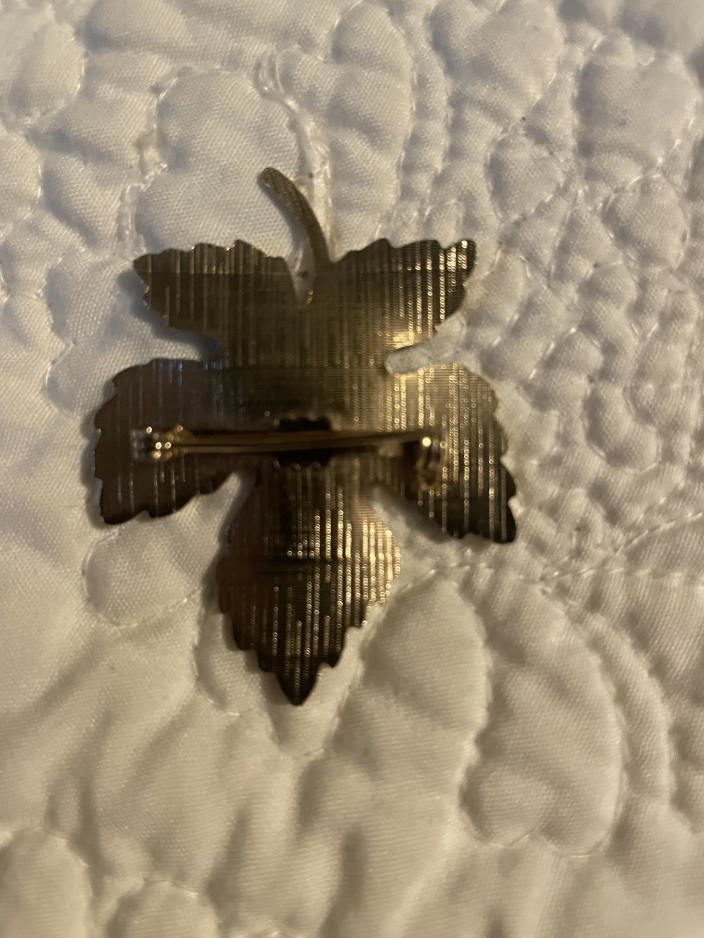 Red Maple Leaf Brooch