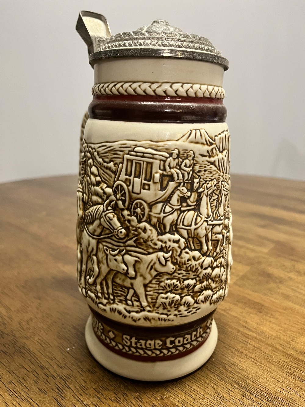 DELETE - TT - 1980 Avon Old West Ceramic Beer Stein
