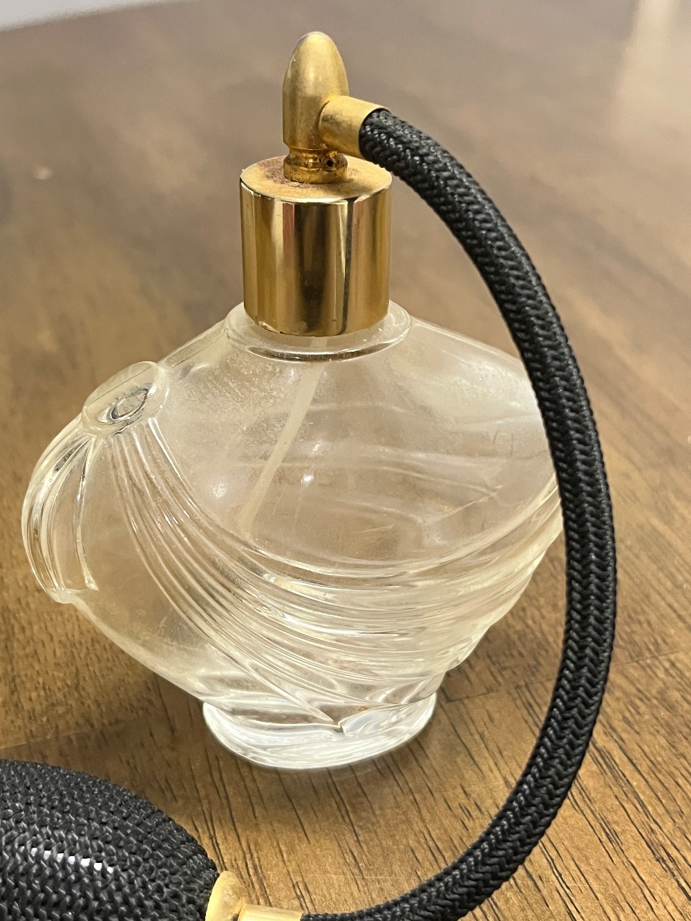 TT - Vintage Cristal / Crystal Perfume Bottle with Atomizer