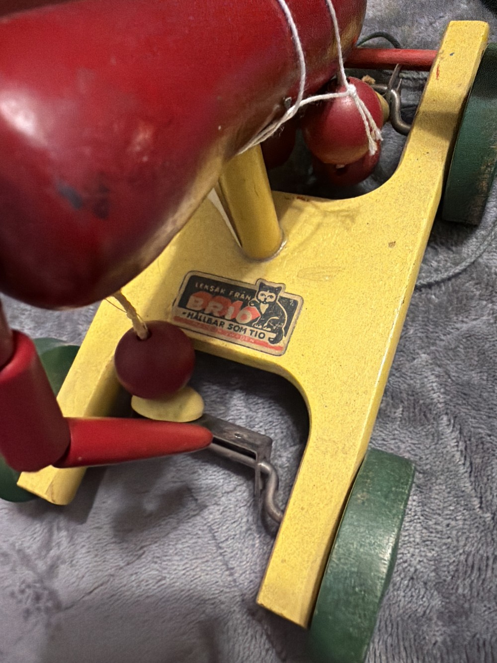 Vintage Brio Wooden Pull Toy Dachshund