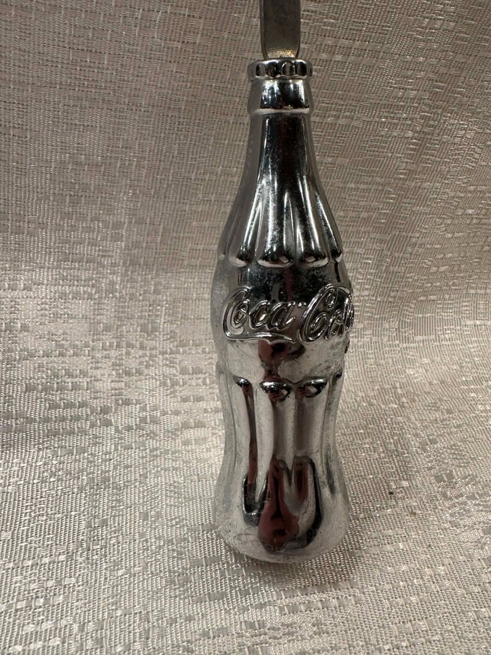 1096 - Vintage 1997 Coca-Cola chrome cheese slicer