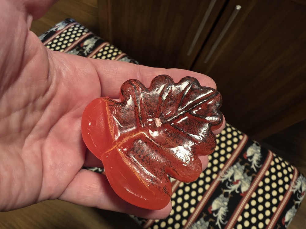 Fall leaf floating candle