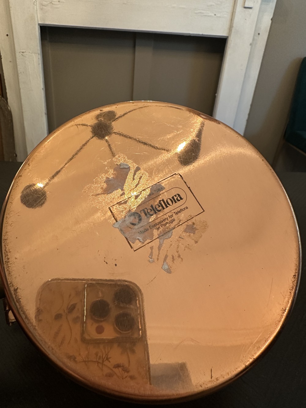 MB 1984 Teleflora Les Bonbons Copper Silent Butler