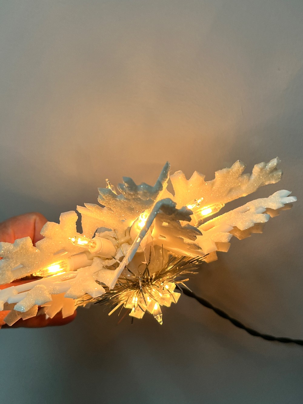 TT - Frosted Star Christmas Tree Topper