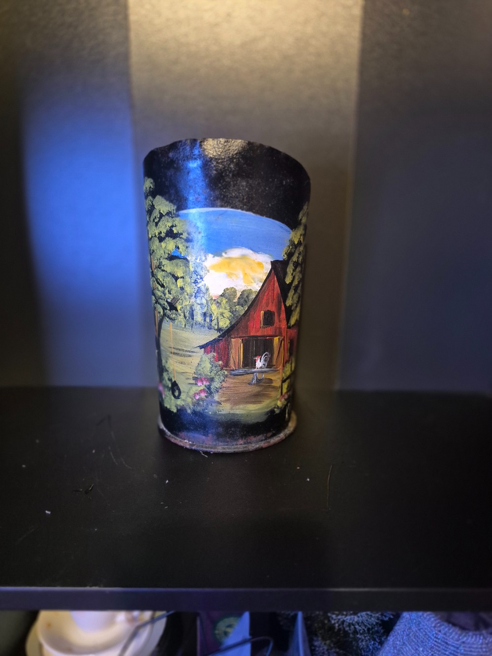 Vintage Folk Art Grain Scoop