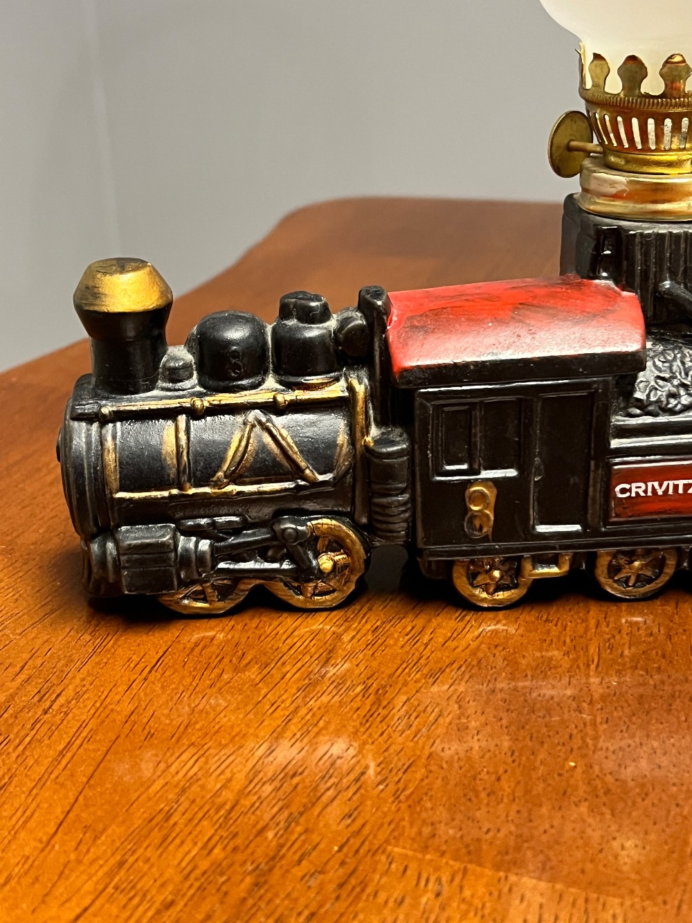 TT - 1971 Crivitz, Wisc. Train Mini Oil Lamp with Globe