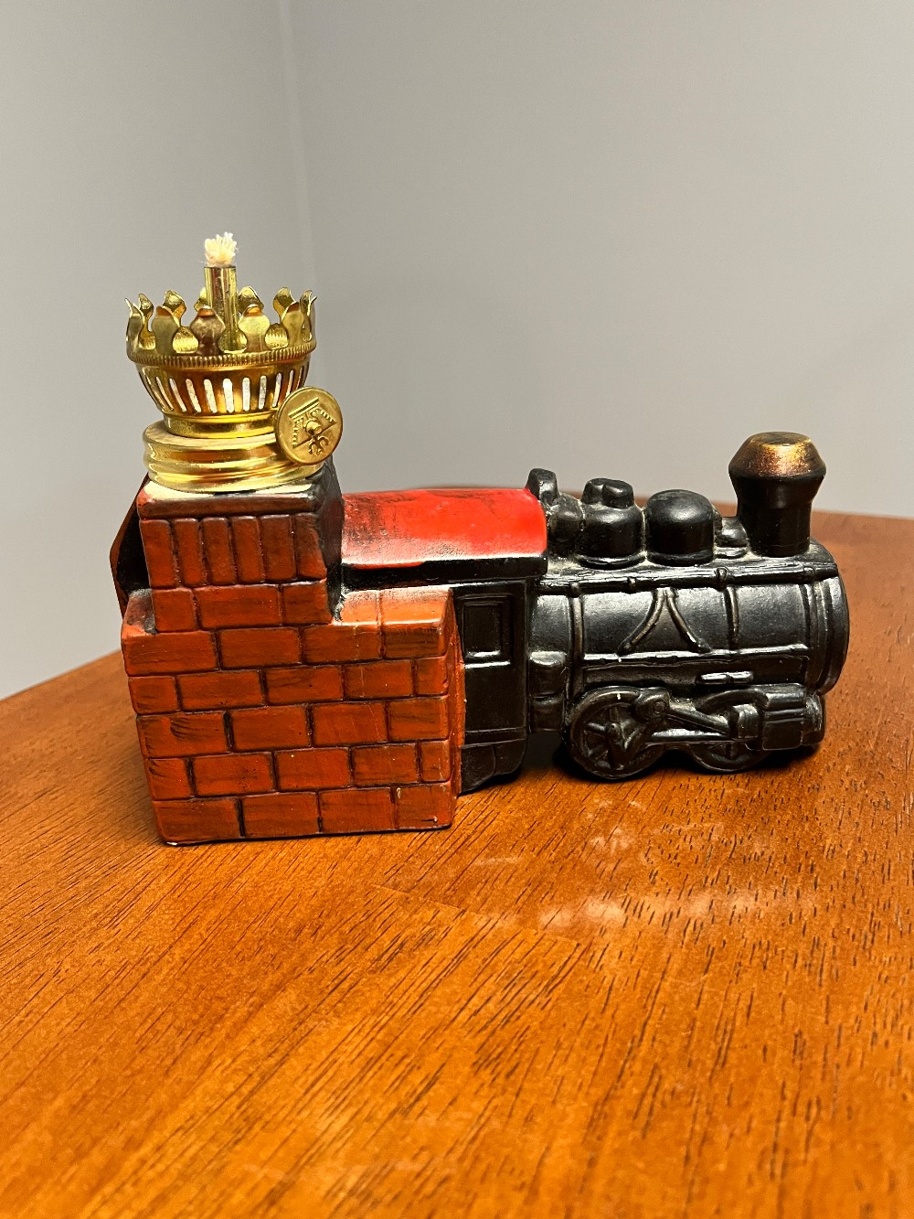 TT - 1971 Crivitz, Wisc. Train Mini Oil Lamp - NO GLOBE