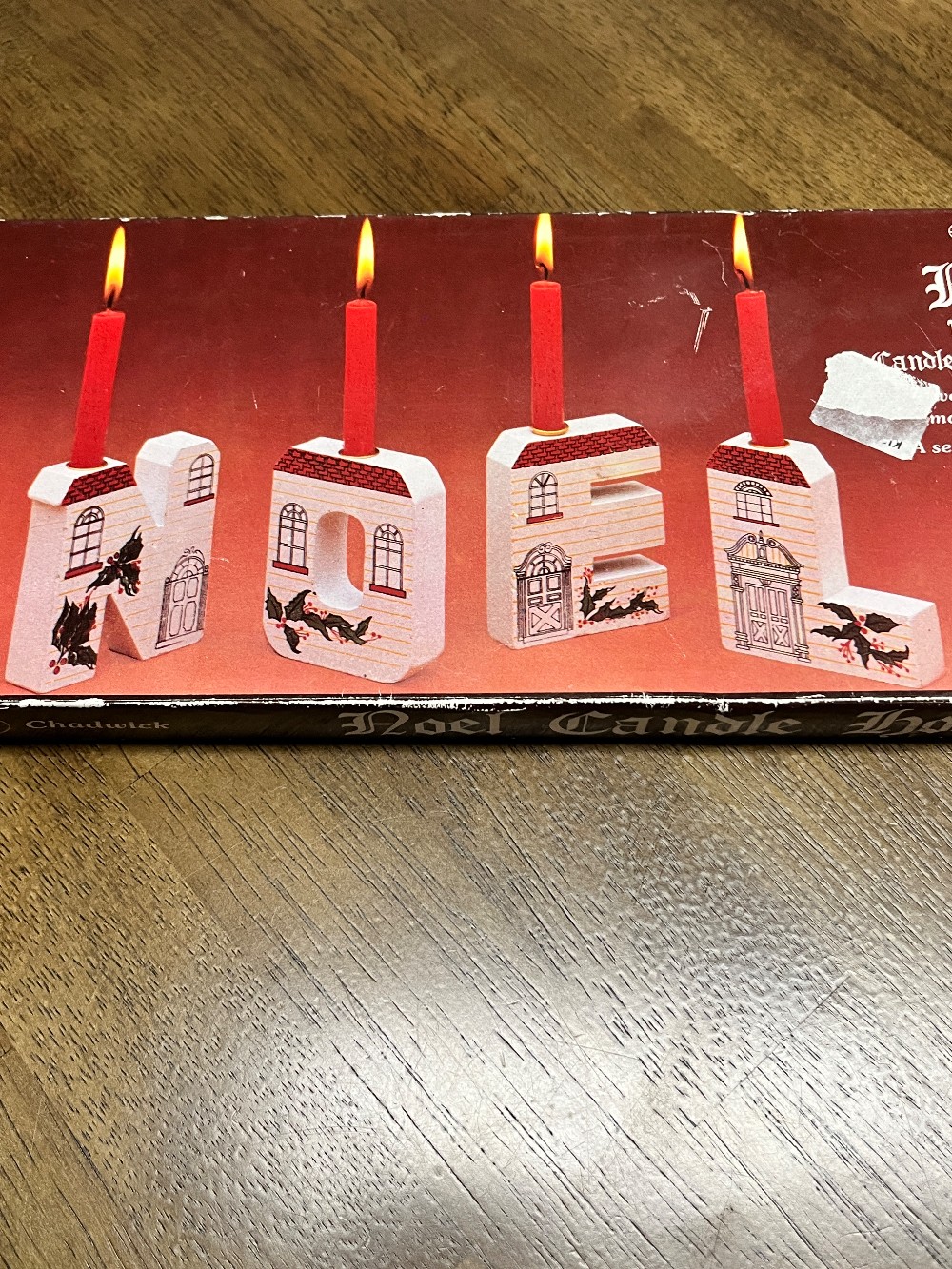 TT - NOEL Holiday Wooden Letter Candle Holder Set