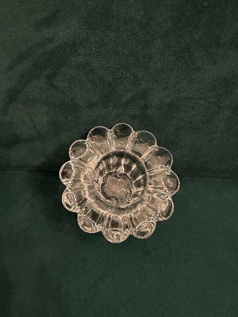MB Vintage Glass Taper/Votive Candle Holder