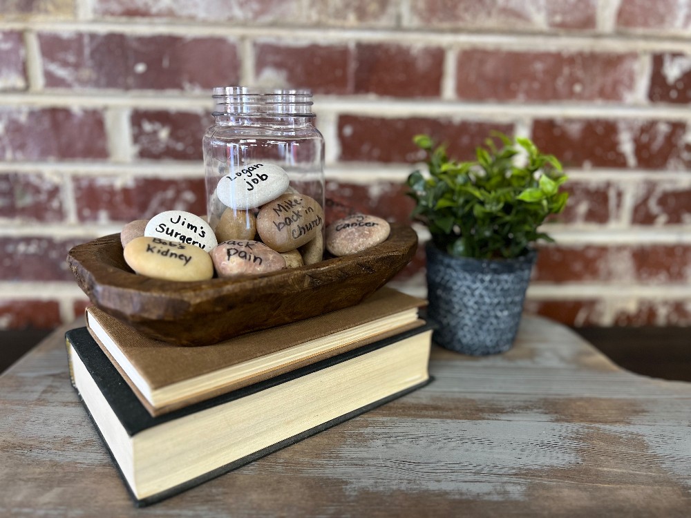 Dough Bowl W/Prayer Jar