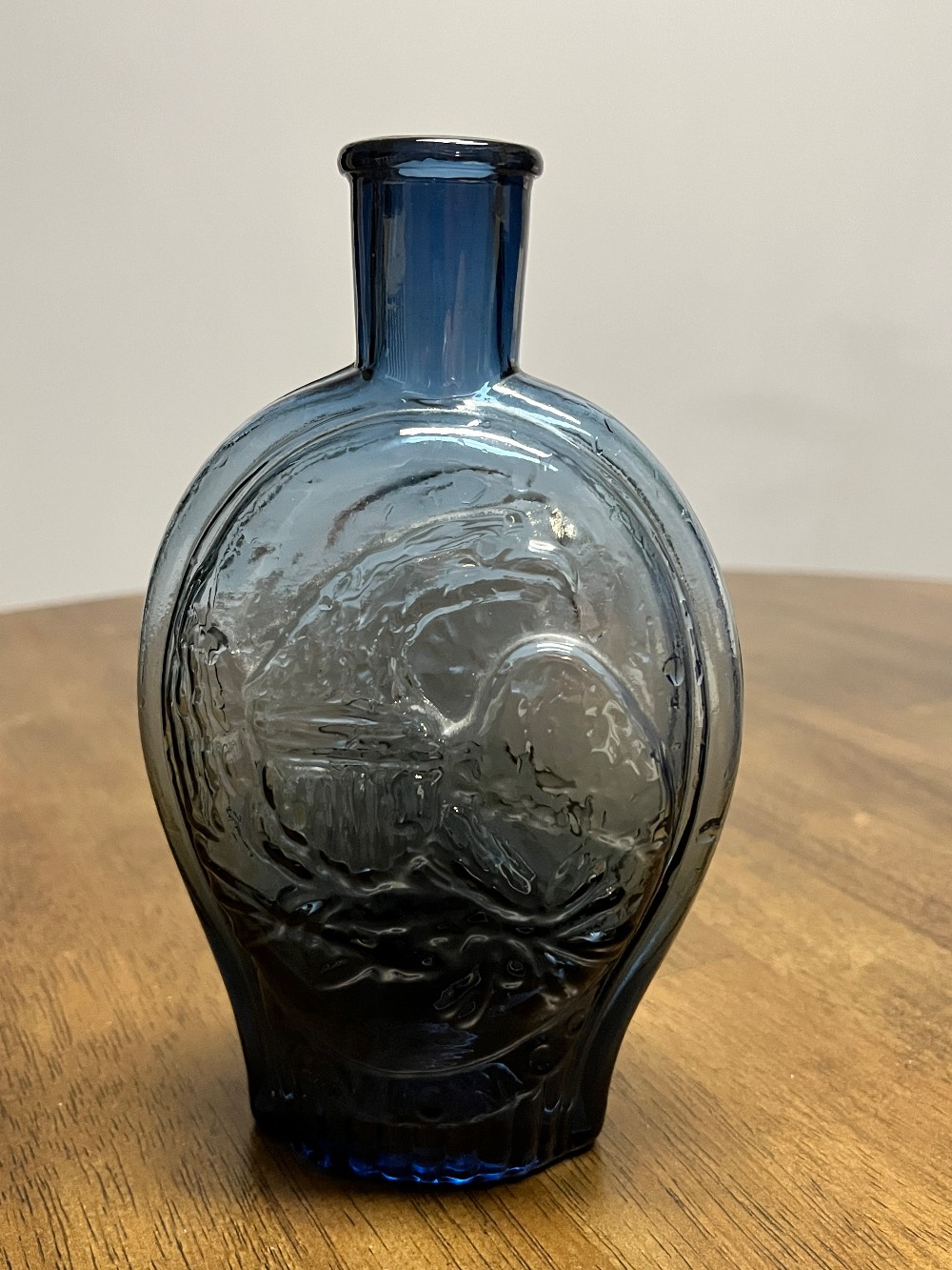 TT - 1974 Sapphire Blue Kensington Union Co. Flask Bottle #317