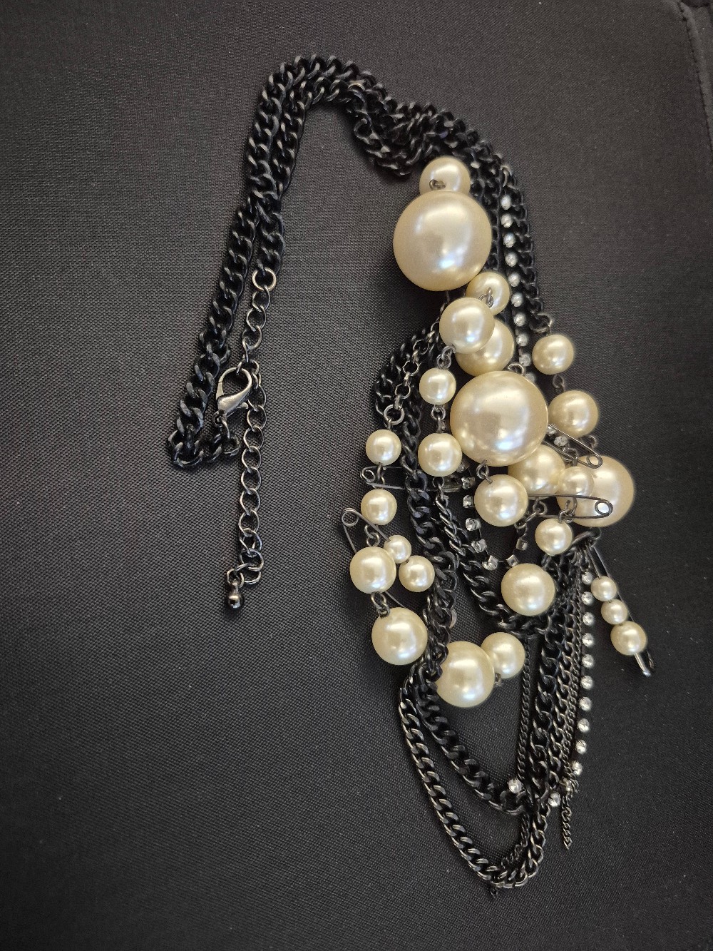 Multistrand Faux Pearl Necklace