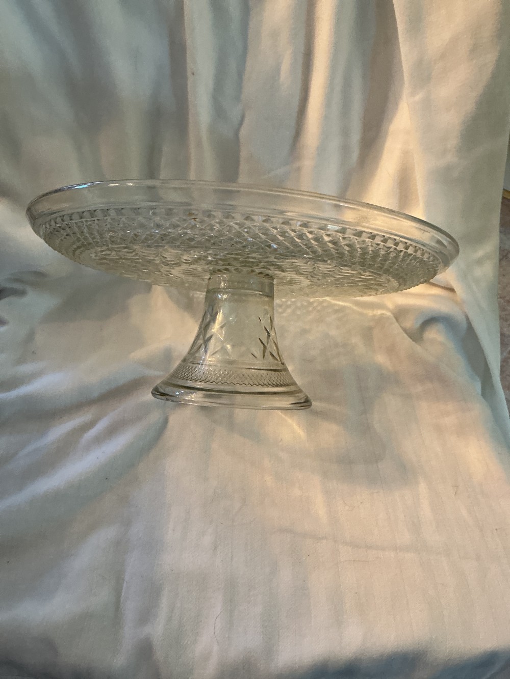 Anchor Hocking Wexford Pedestal Cake Stand