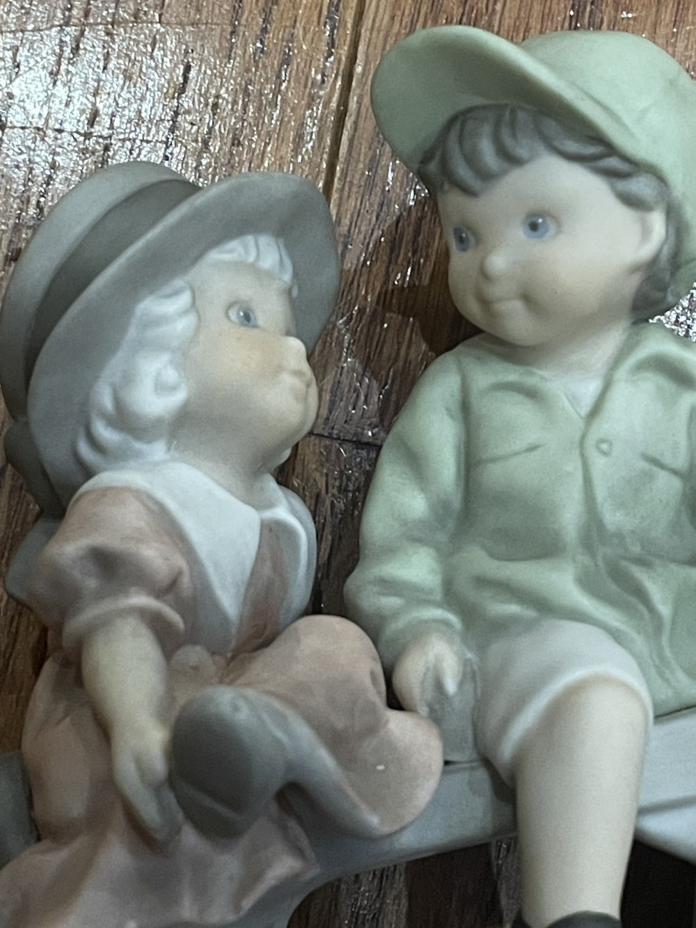 1997 Ceramic Porcelain Seesaw Children 