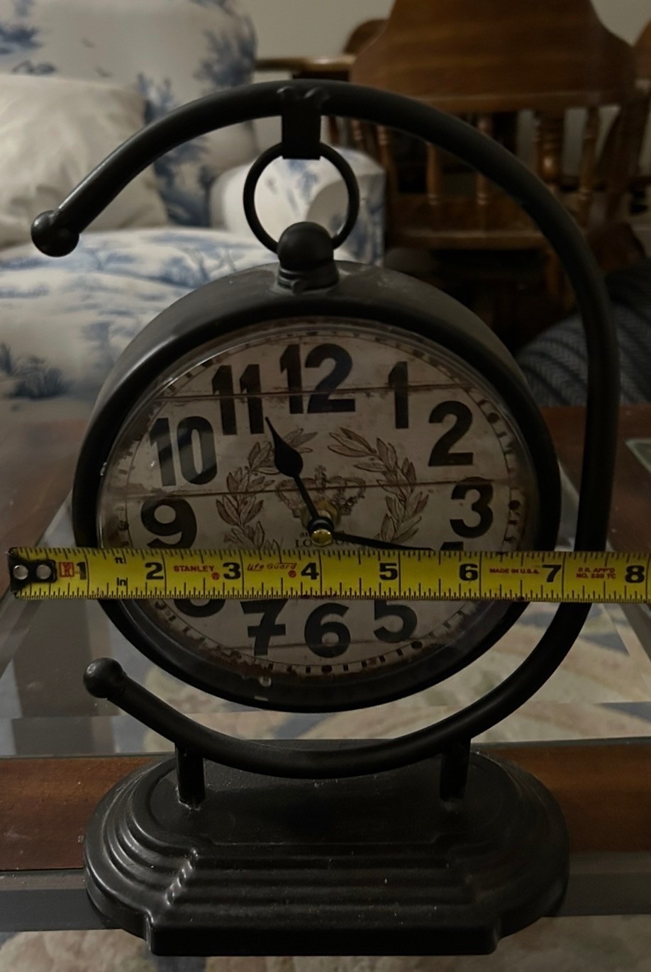 Vintage style London 1889 table clock
