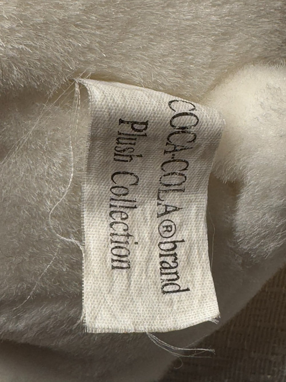1221 - Vintage 1993 Coca-Cola polar bear plush toy.  Collectors item