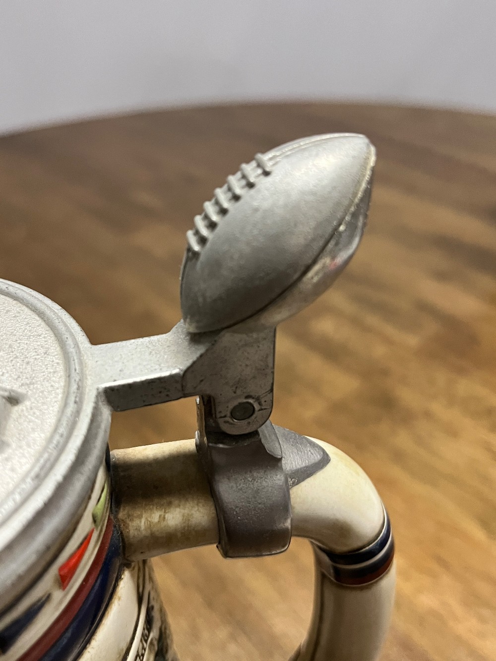DELETE - TT - 1983 Avon Football Themed Ceramic Beer Stein