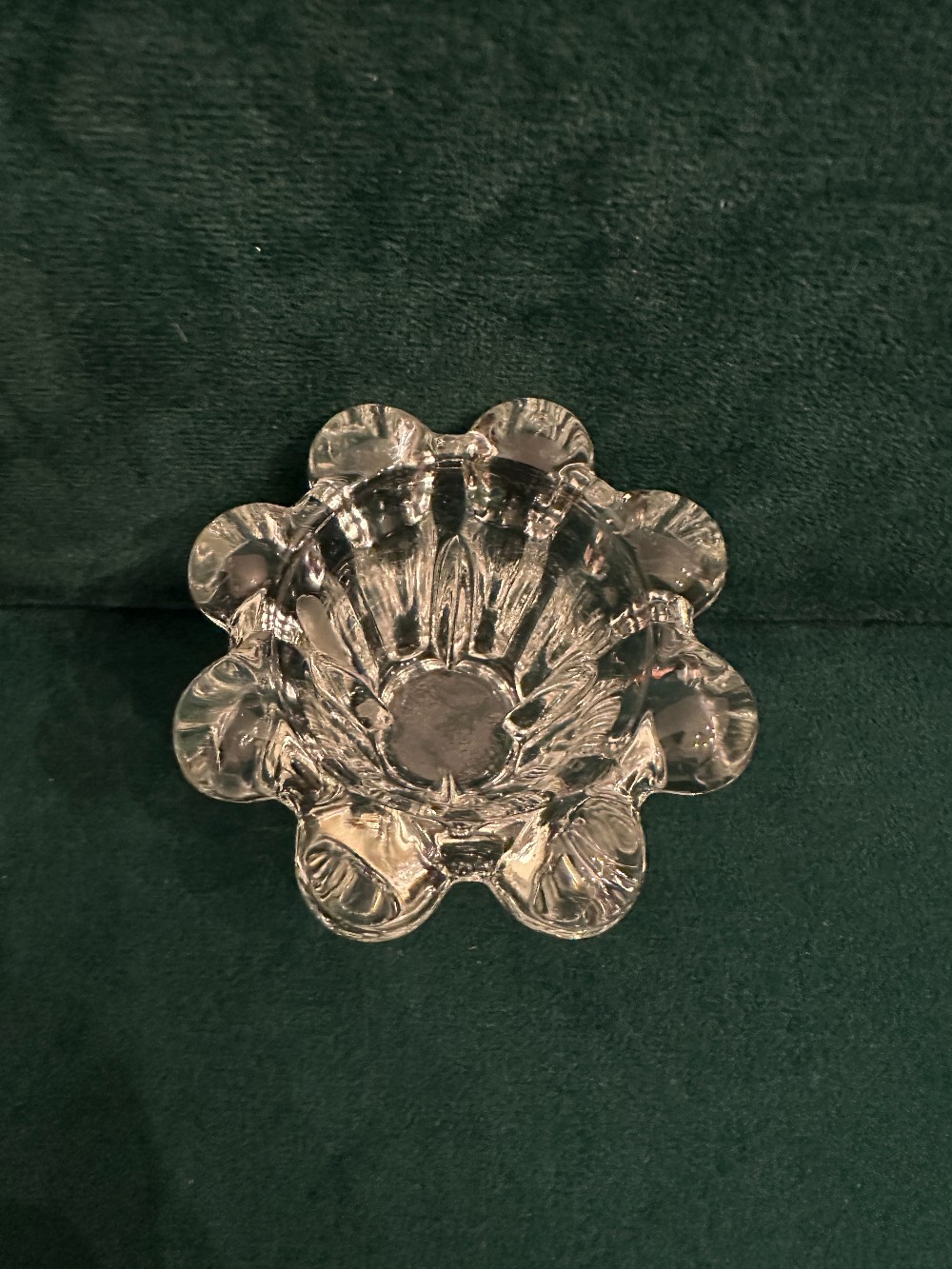MB Vintage Glass Taper/Votive Candle Holder