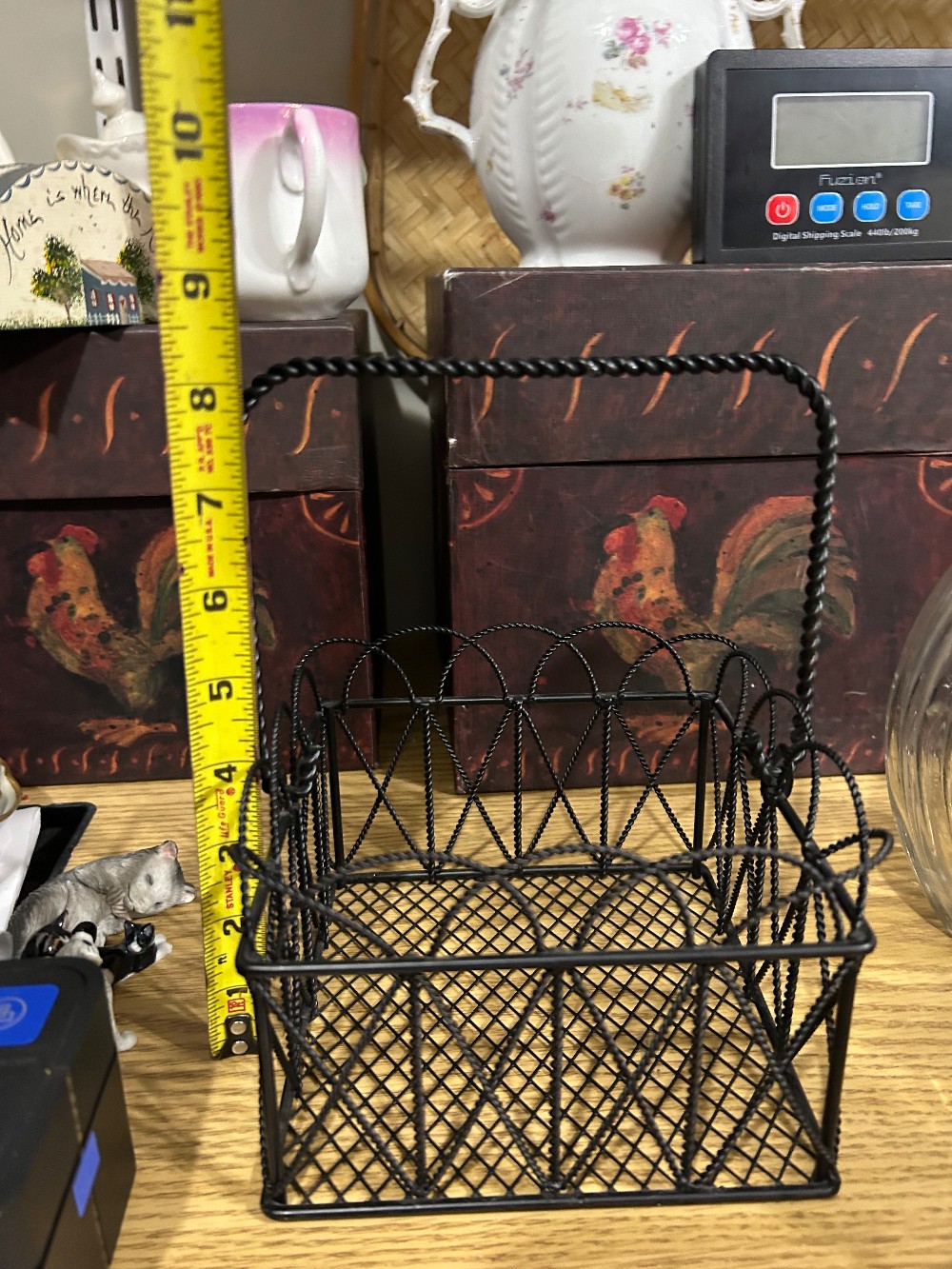 Cute black wire basket