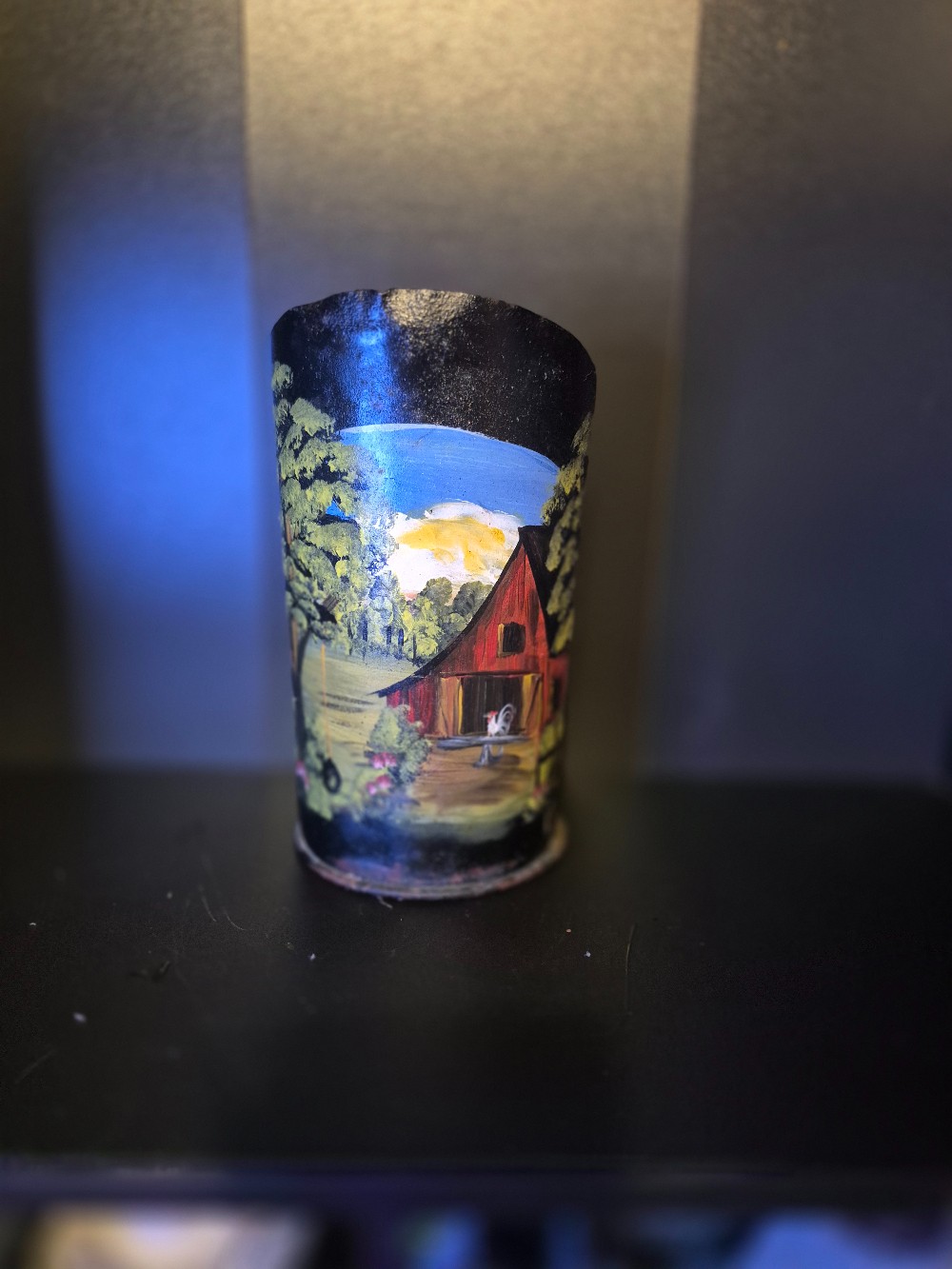 Vintage Folk Art Grain Scoop