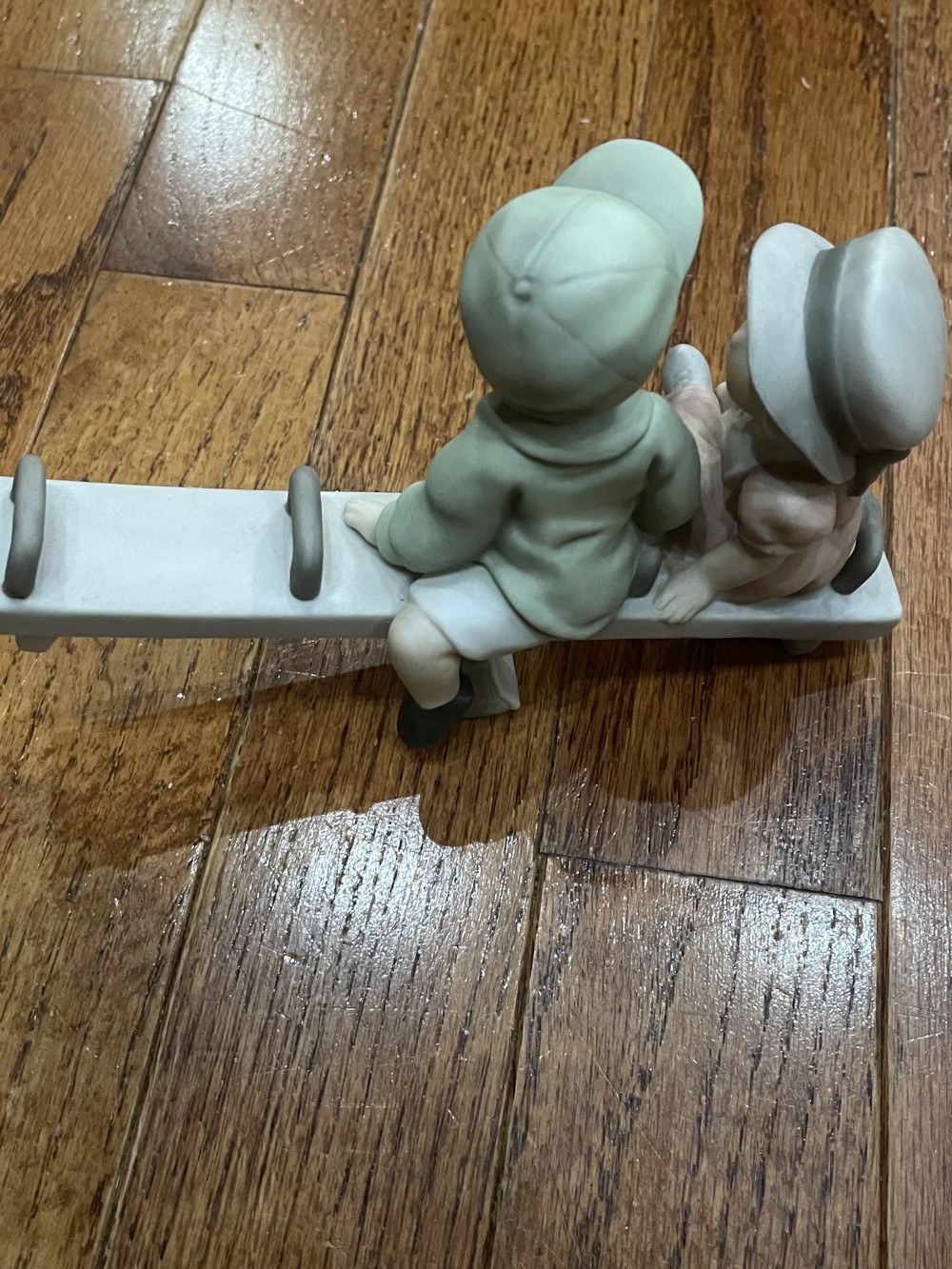 1997 Ceramic Porcelain Seesaw Children 