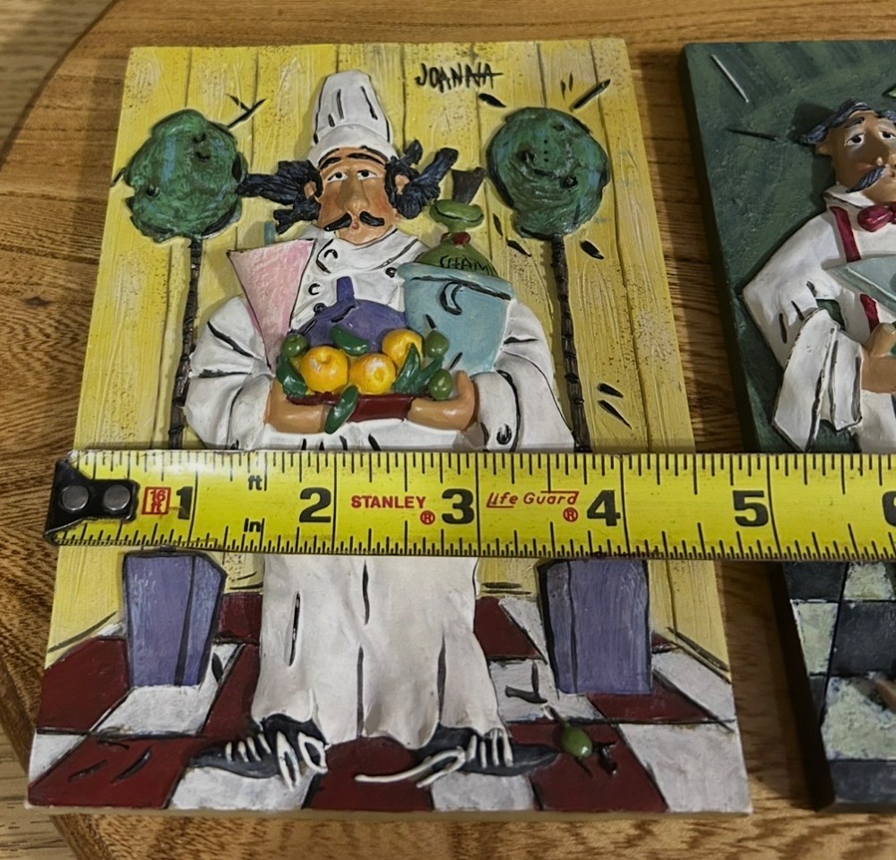 A pair of Joanna bartenders wall plaques wall decor