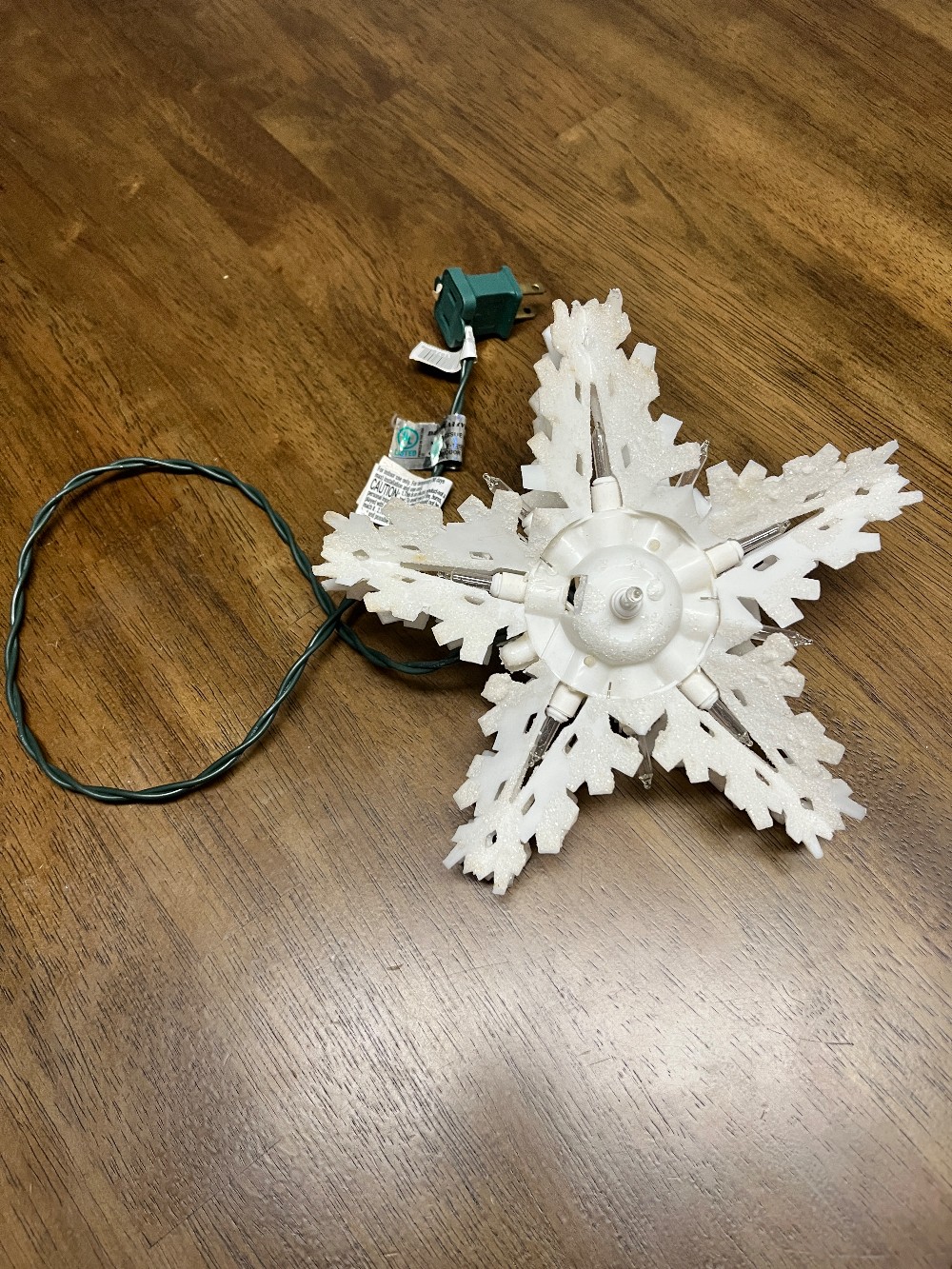 TT - Frosted Star Christmas Tree Topper