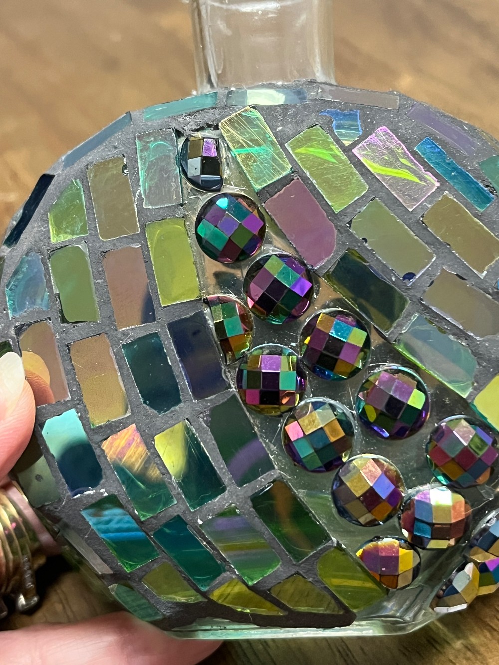 TT - Large Stained Glass Decanter