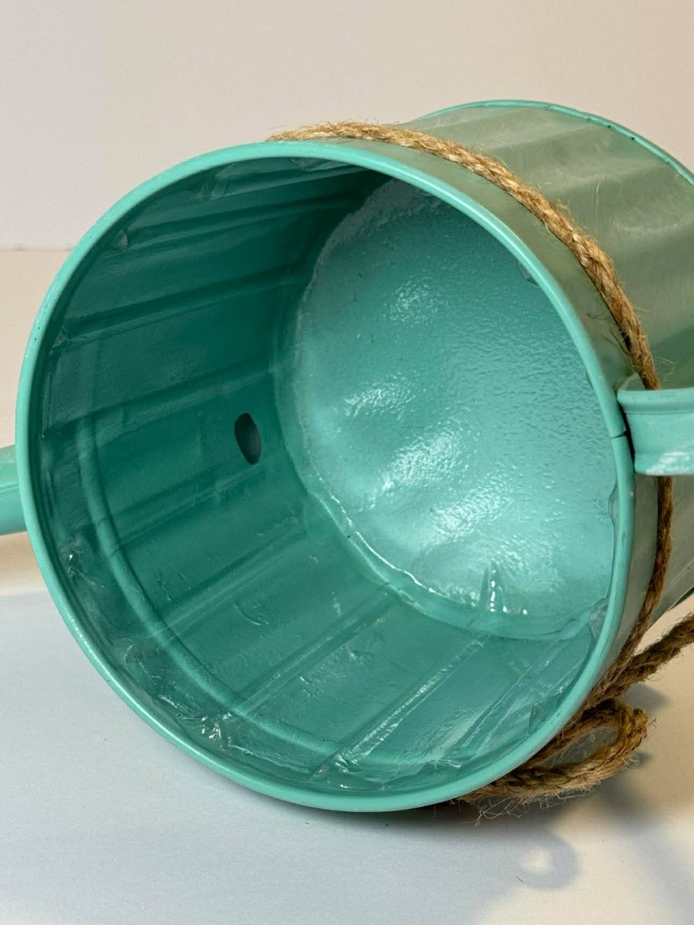 167 - Green/teal watering can (10x5x5)