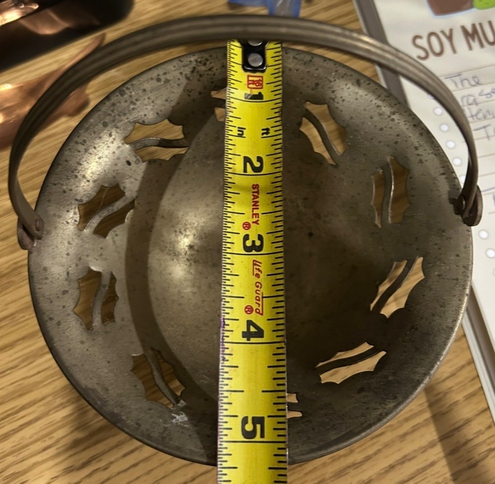 Small metal brass basket