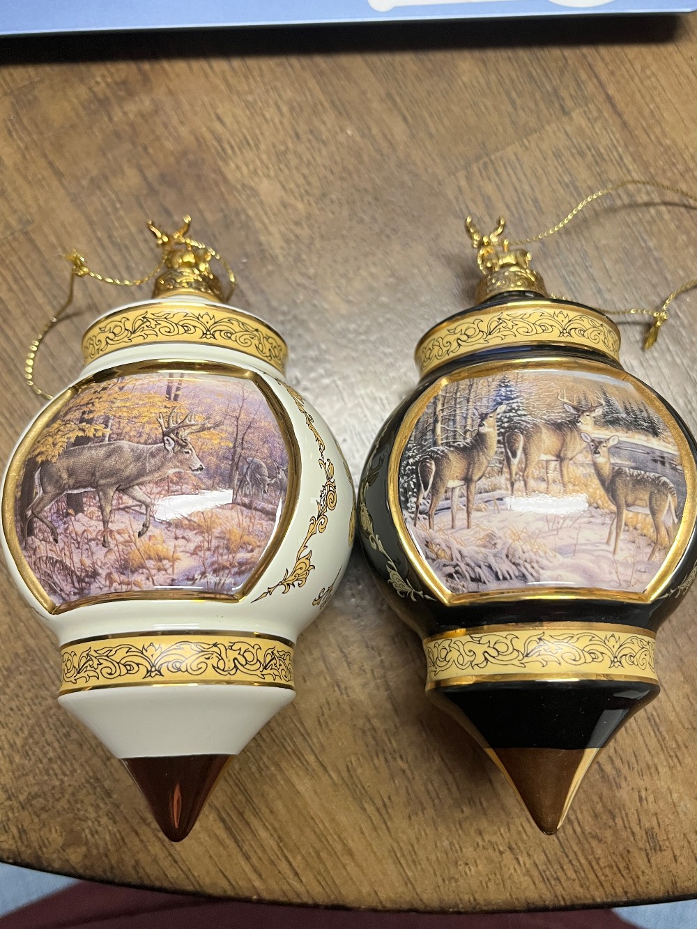 TT - Bradford Exchange Porcelain Deer Series Ornament